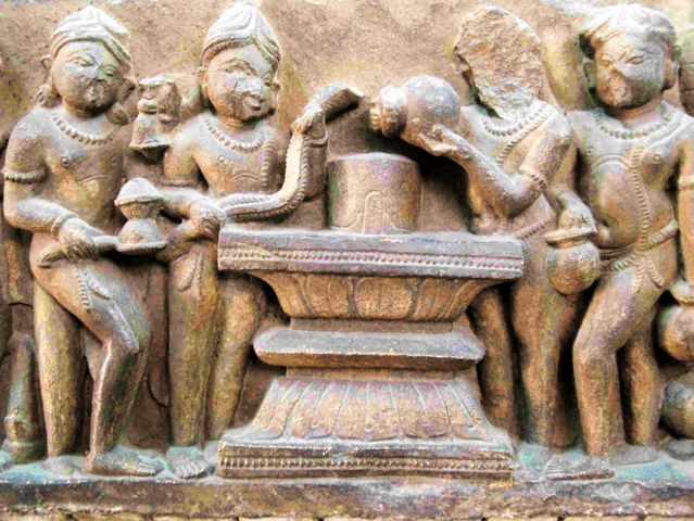 Shiva Lingam libation ritual