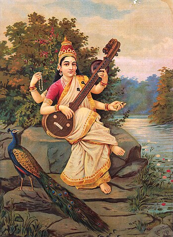 Saraswati, the consort of Lord Brahma