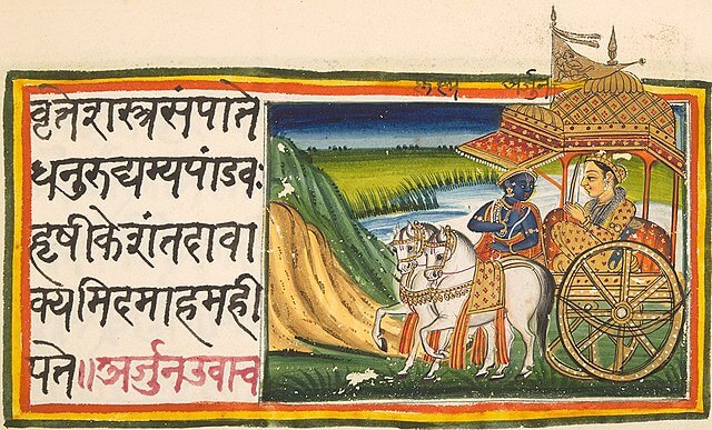Bhagavad Gita: Krishna teaches Arjuna